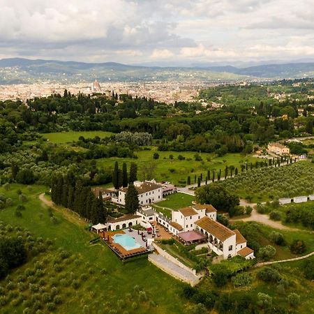 פירנצה Villa Tolomei Hotel & Resort מראה חיצוני תמונה Aerial view of the villa