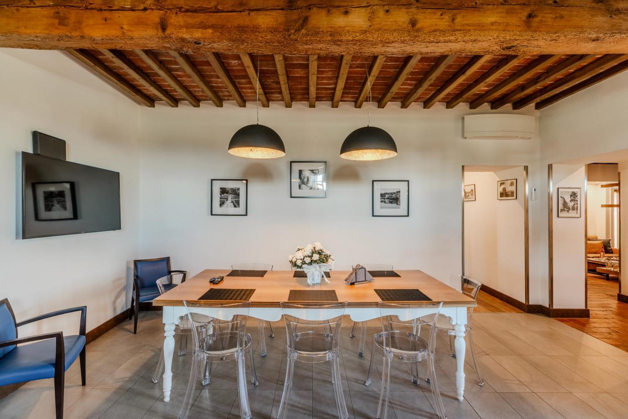 פירנצה Villa Tolomei Hotel & Resort מראה חיצוני תמונה The dining room