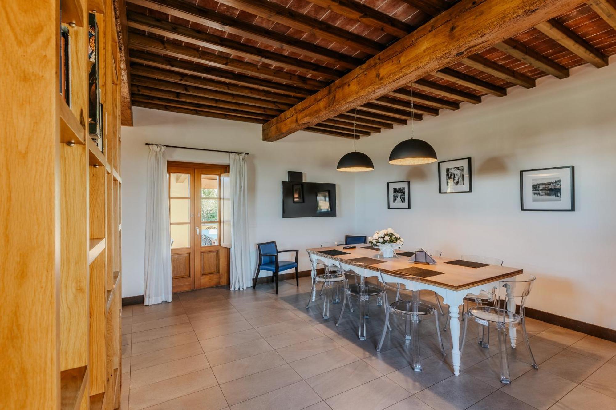 פירנצה Villa Tolomei Hotel & Resort מראה חיצוני תמונה The dining room